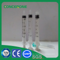 3 Parts plastic Medical Syringe for Sale